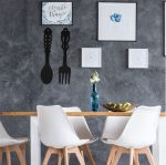 Accessoire murale cuisine design fourchette cuillère