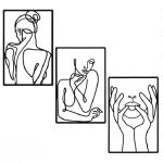 Vue d'ensemble décoration murale métal noir