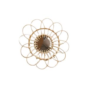 miroir rotin bambou