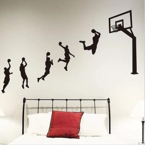 Stickers Muraux Basket - Dunk en Action
