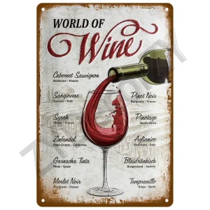 Plaque décorative murale World of Wine