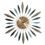 éclat mural horloge fer forgé