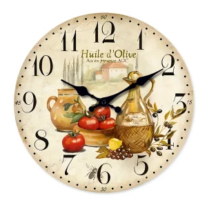 horloge murale bois