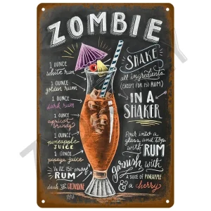 Plaque décorative murale Zombie Shake
