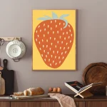 décoration murale fraise