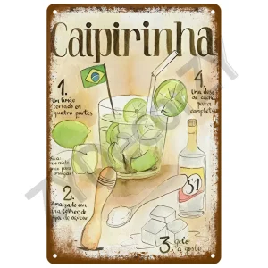 Plaque décorative murale Caipirinha