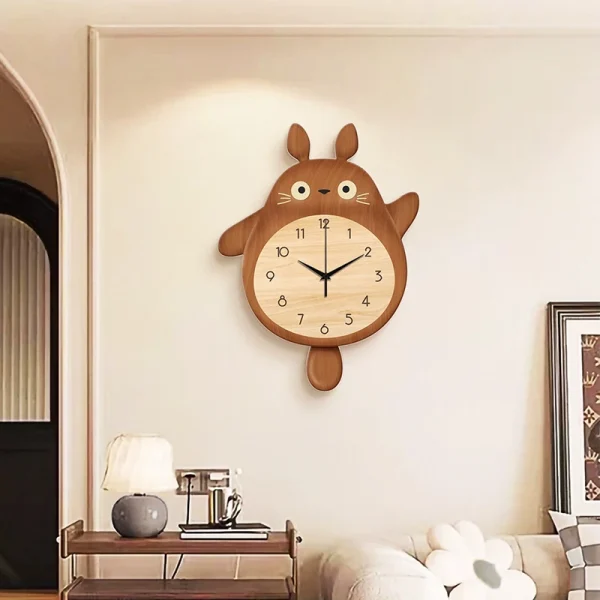 horloge murale en bois