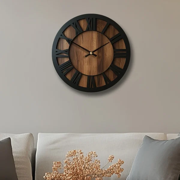 horloge vintage en bois