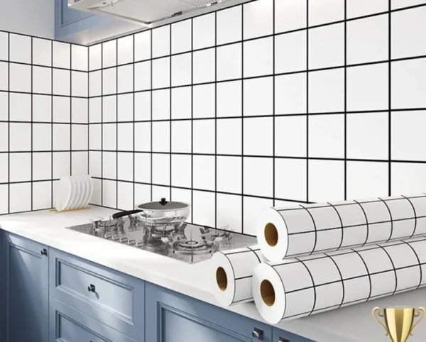 stickers carrelage blanc