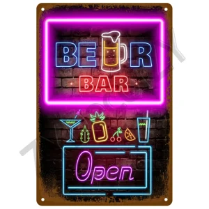 Plaque décorative murale Beer Bar