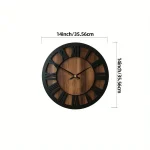éclat vintage de l'horloge bois