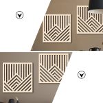 décoration murale panneau bois ajouré