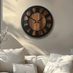 horloge décorative en bois