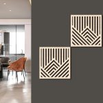 panneau en bois ajouré pour décoration intérieure