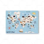 carte du monde enfants