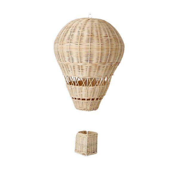 montgolfière en rotin