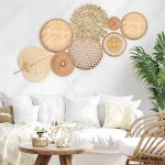 Lot de paniers muraux naturels