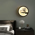 lampe murale design cerf