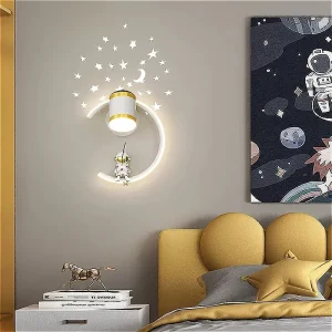 applique murale ronde astronaute