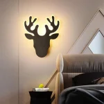 applique de style cerf noir