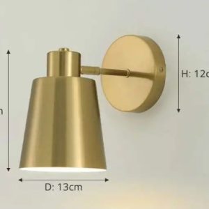 applique murale nordique doré